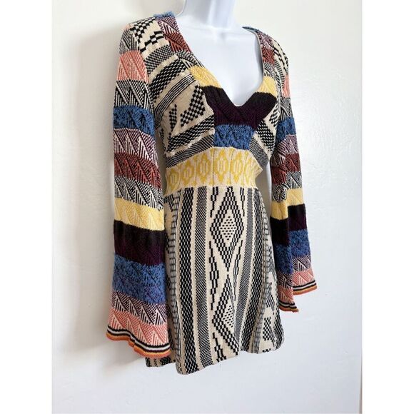 Free People patchwork mini dress size X-small - Picture 9 of 11
